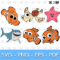 Lost Fish Nemo Bundle SVG