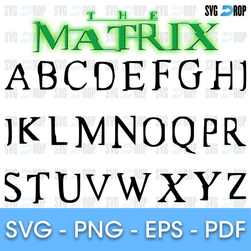 Matrix Font SVG