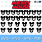 Mickey Mouse Font SVG