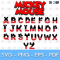 Mickey Mouse Font SVG