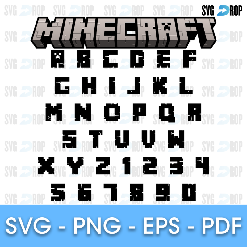 Minecraft Font SVG