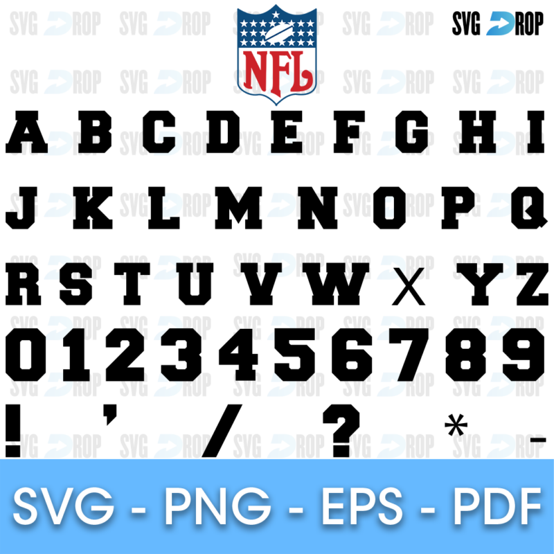 NFL Font SVG