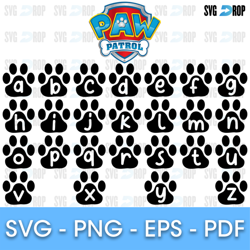Paw Font SVG