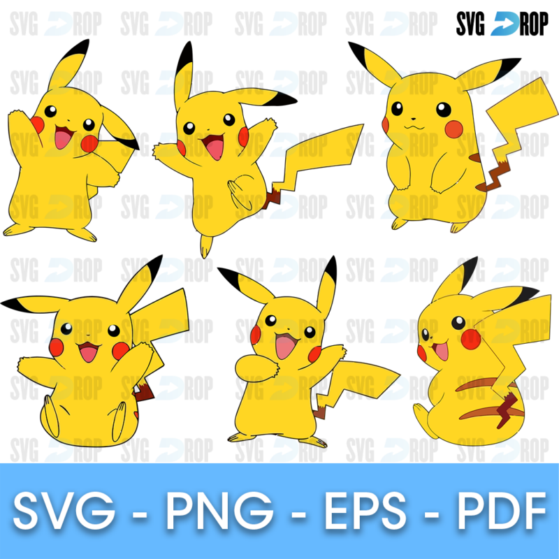 Pikachu Bundle SVG
