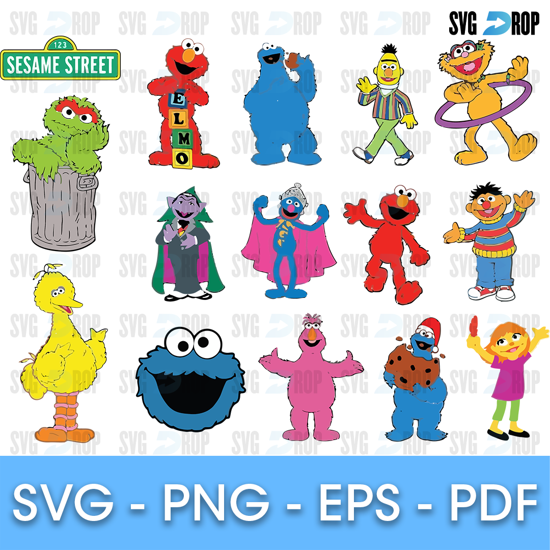 Sesame Street Bundle SVG