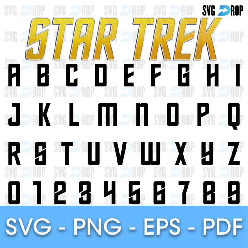 Star Trek Font SVG