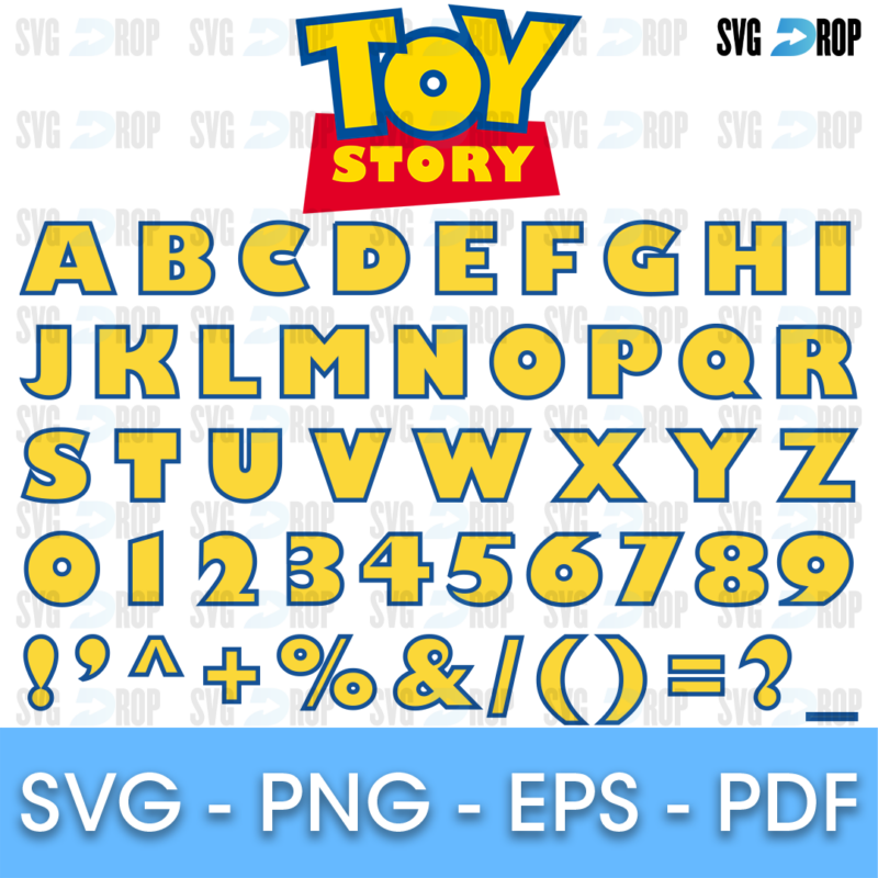 Toy Story Font SVG