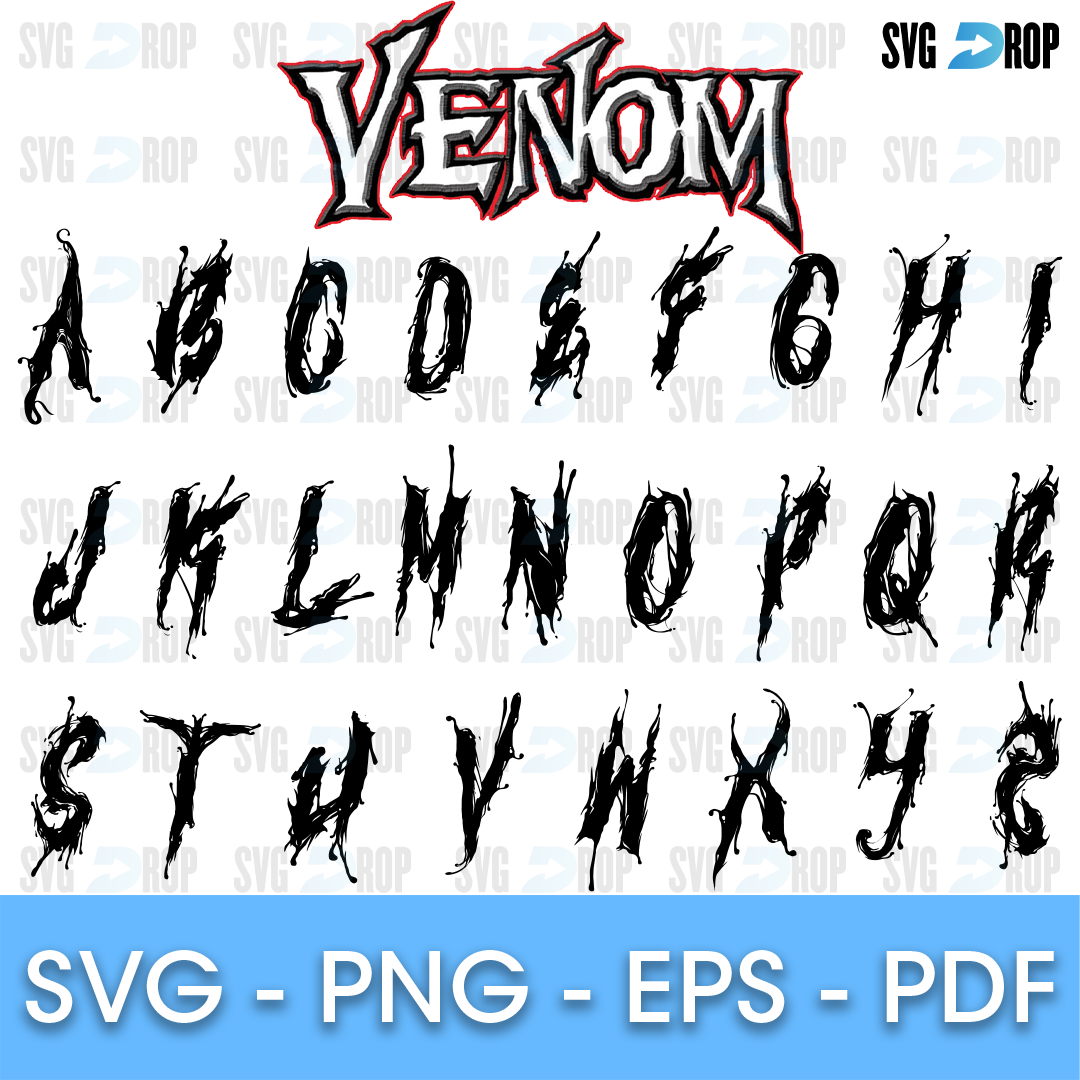Venom Font Bundle SVG | SVG DROP