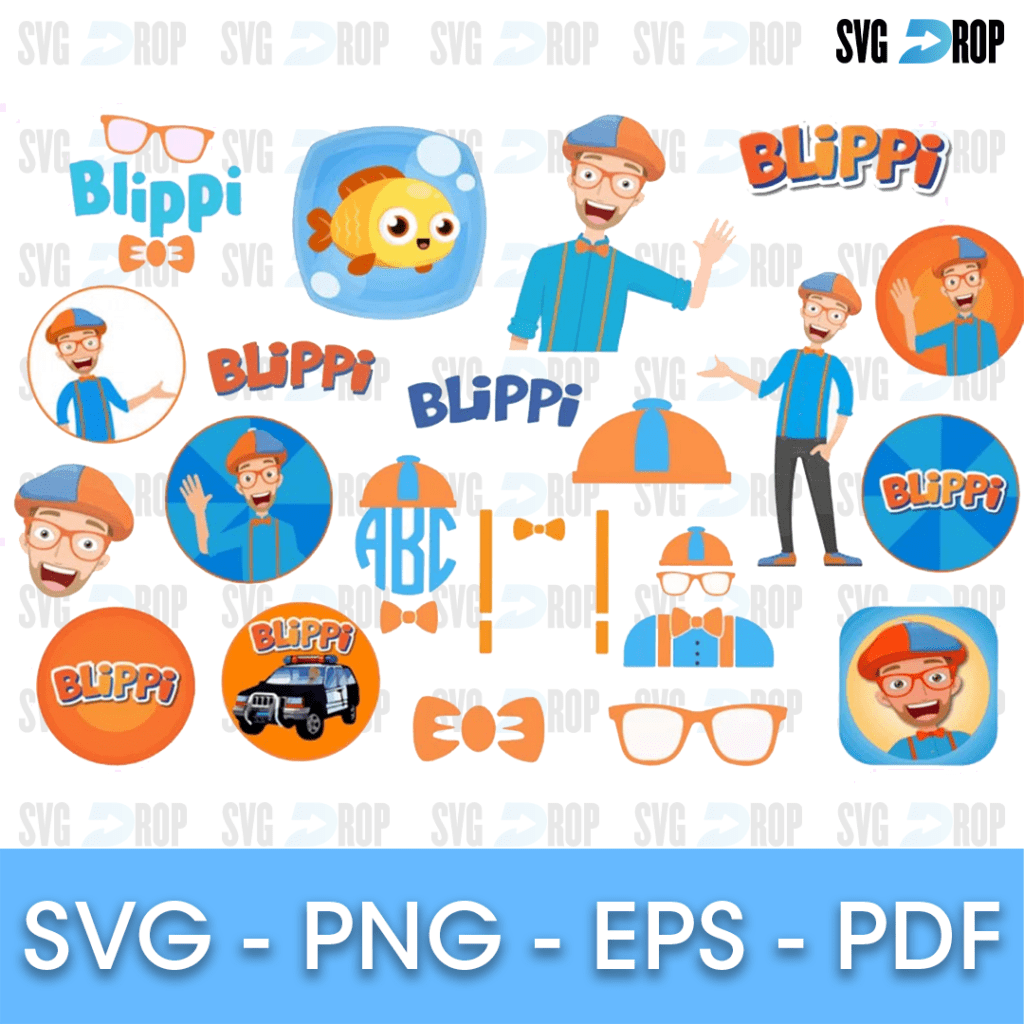 Blippi Bundle Svg Svg Drop 