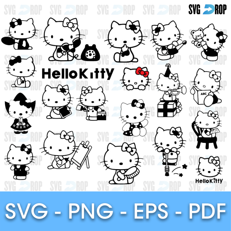 Hello Kitty Bundle SVG