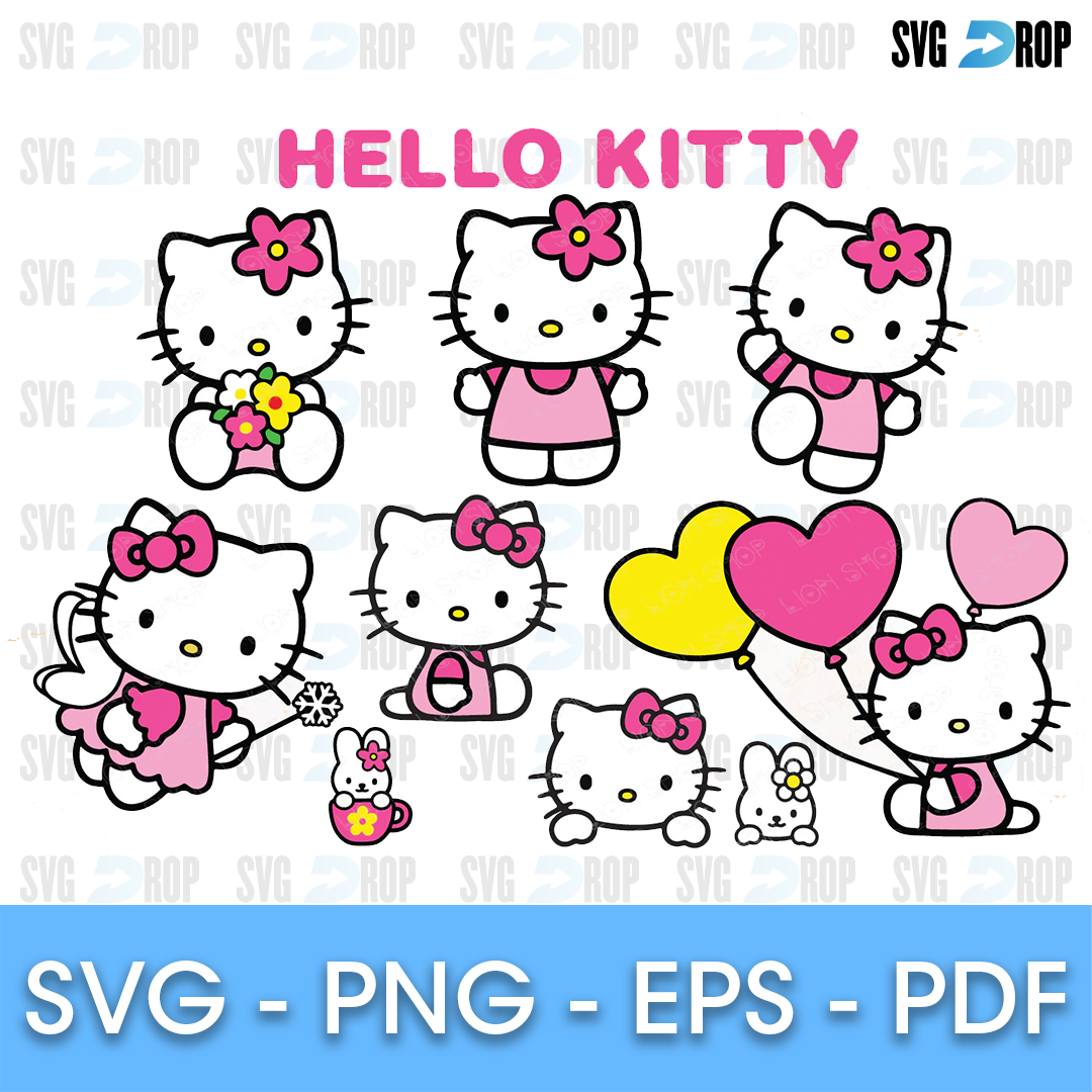 Hello Kitty Bundle SVG | SVG DROP