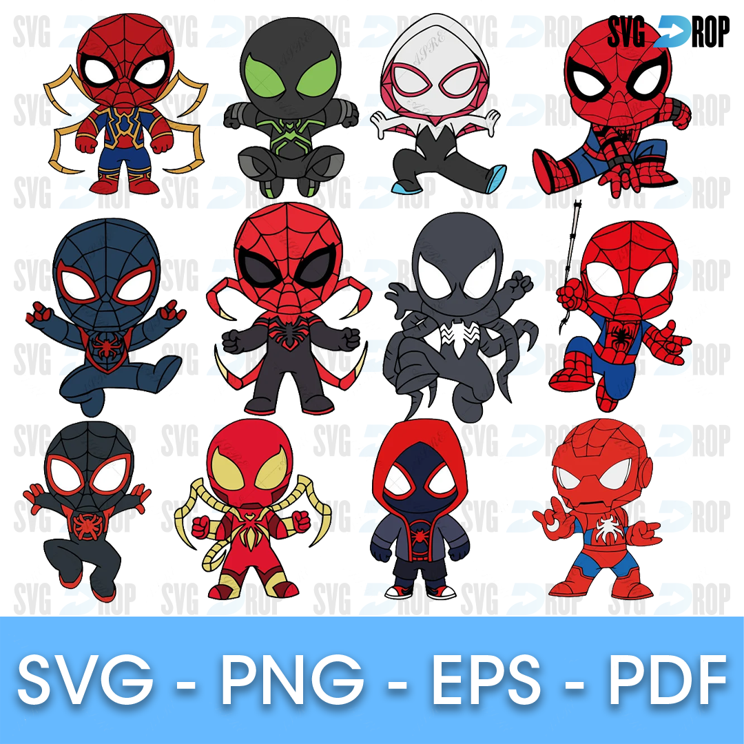 Baby Spiderman Bundle SVG | SVG DROP