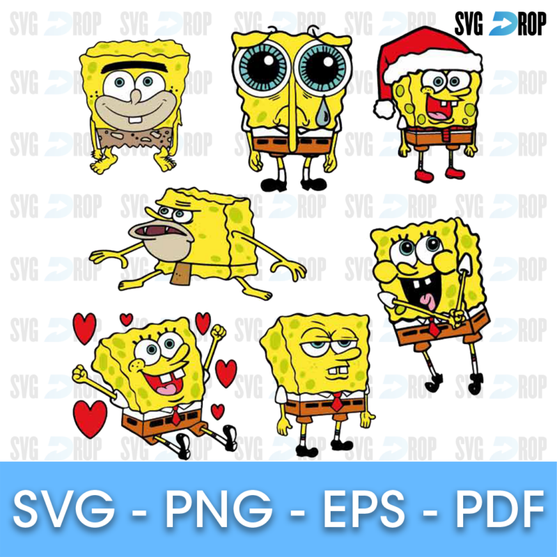 Sponge Bob Bundle SVG