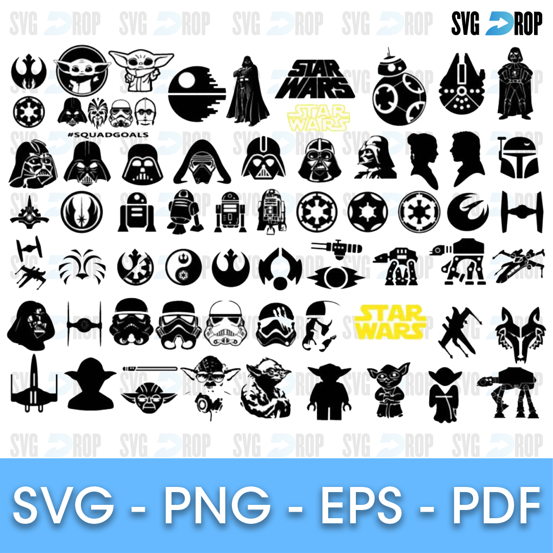 Star Wars Helmet Icons Bundle SVG