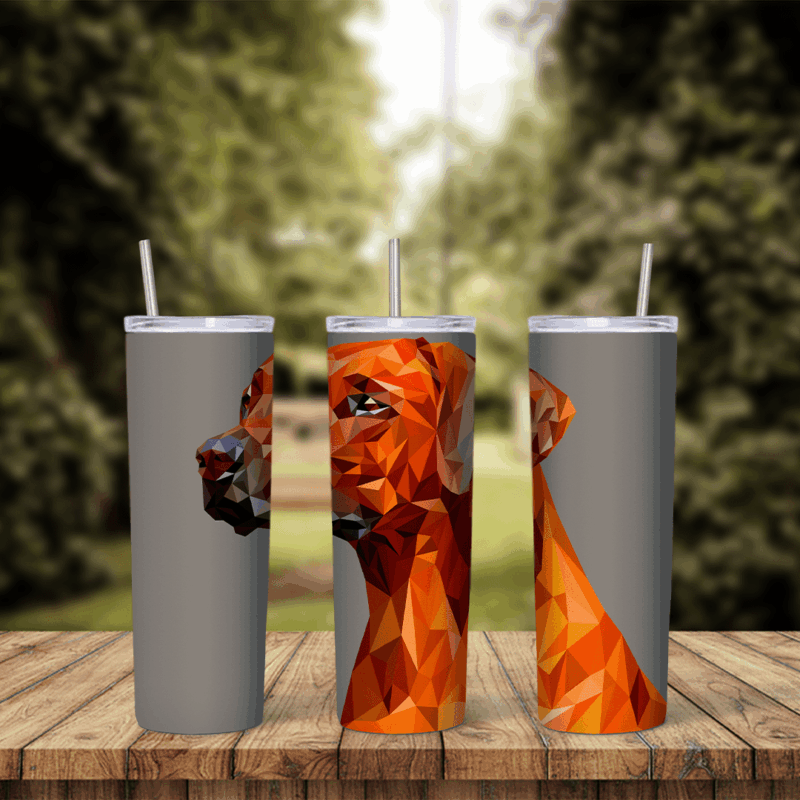Dog 20 oz tumbler sublimation wrap