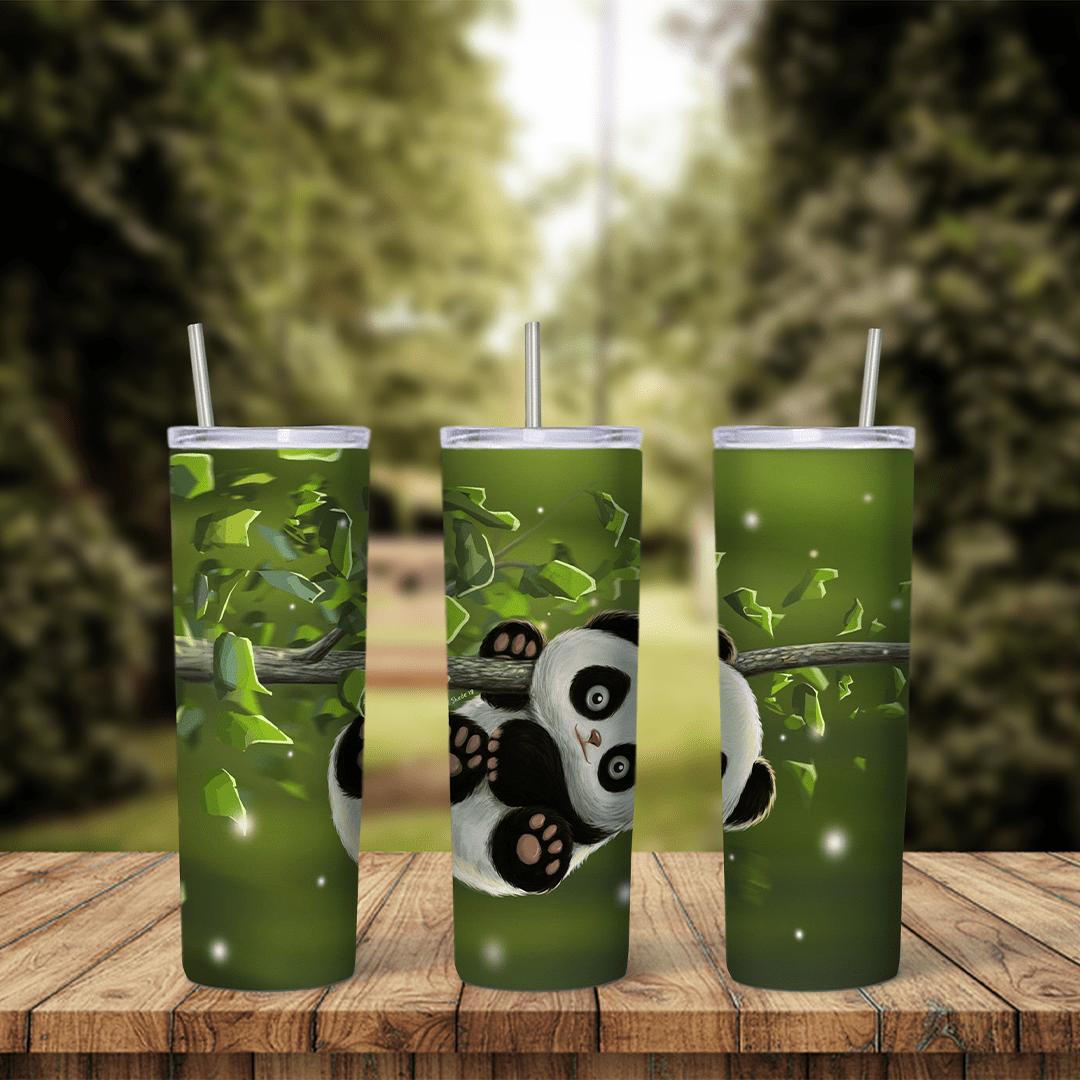 Panda 20 oz tumbler sublimation wrap