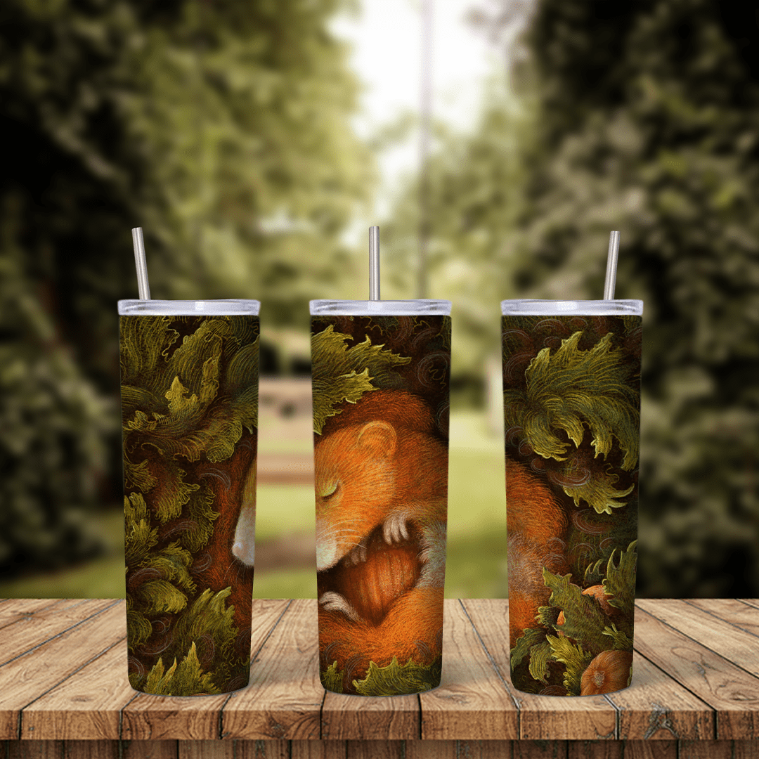 Squirrel 20 oz tumbler sublimation wrap