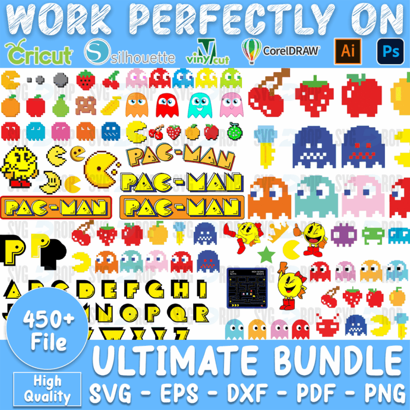 Ultimate 450 Pacman Bundle SVG