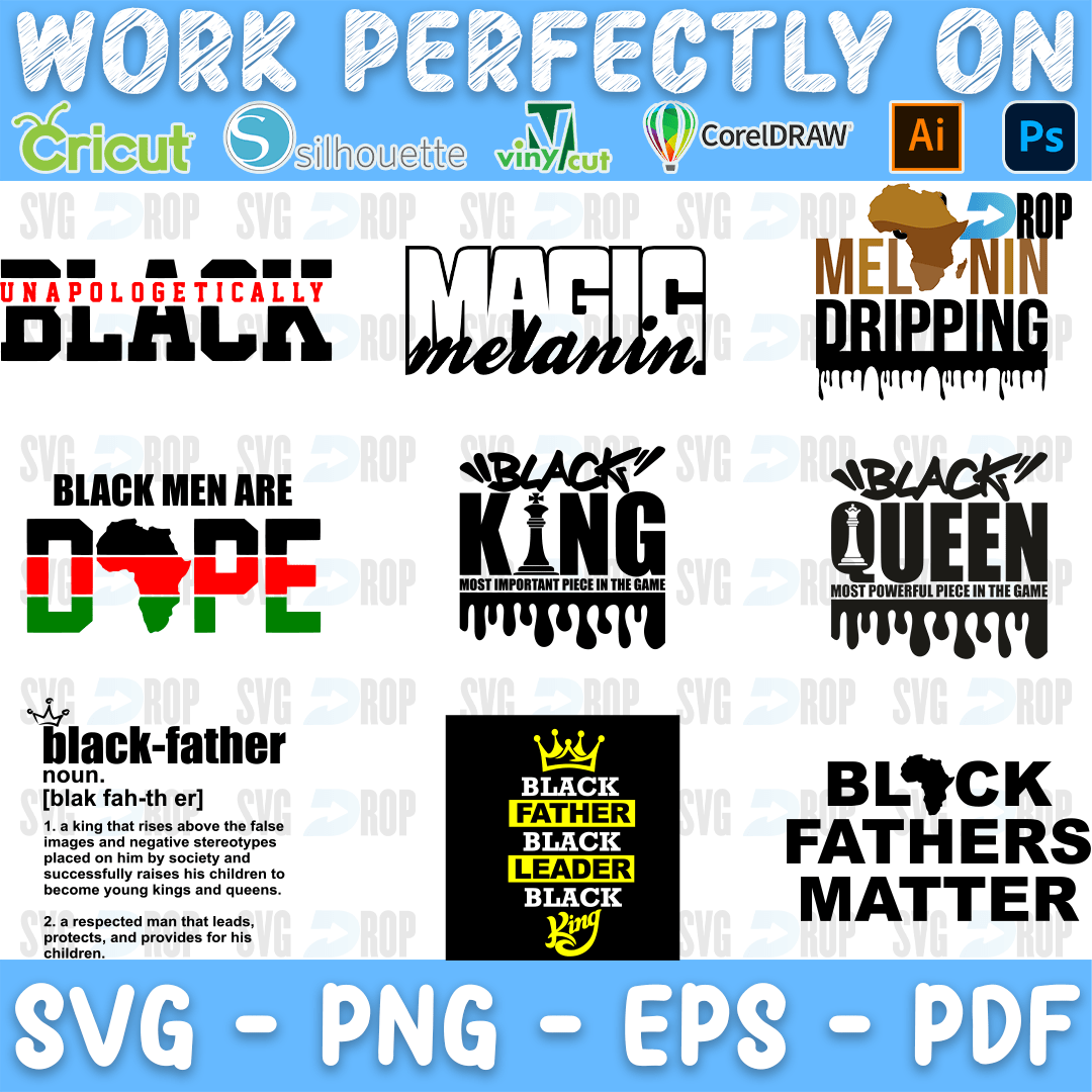 Afro Man Bundle SVG