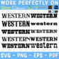 Western Font SVG