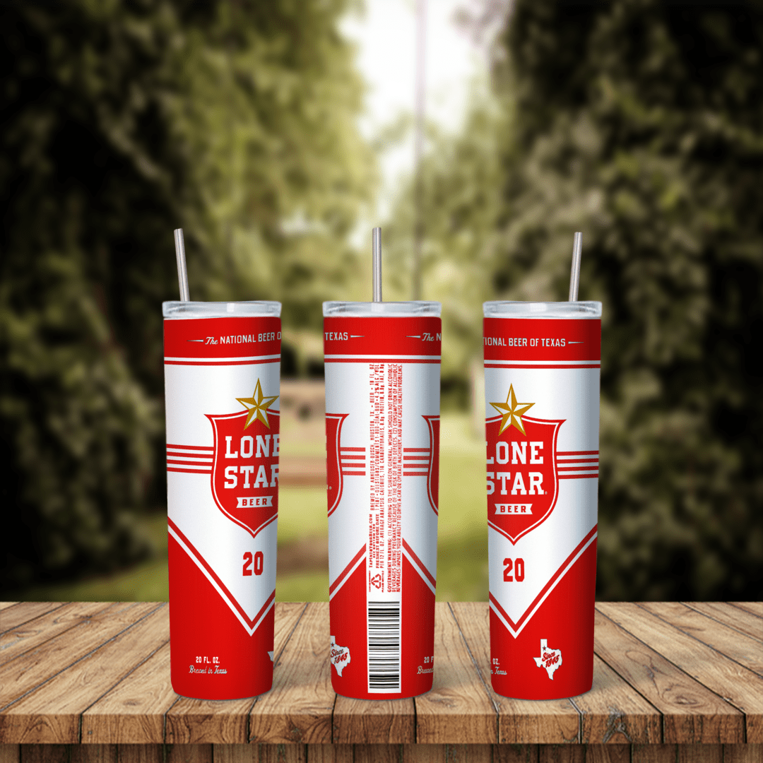 Lone Starr 20 oz tumbler sublimation wrap