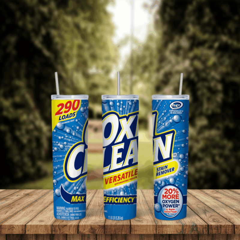 Oxi Clean 20 oz tumbler sublimation wrap
