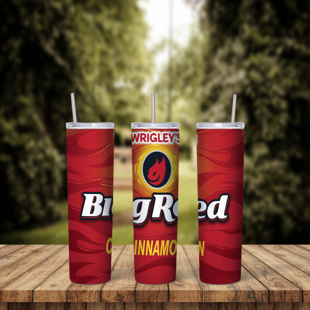20 Oz Wrigleys Red Tumbler Cup Design