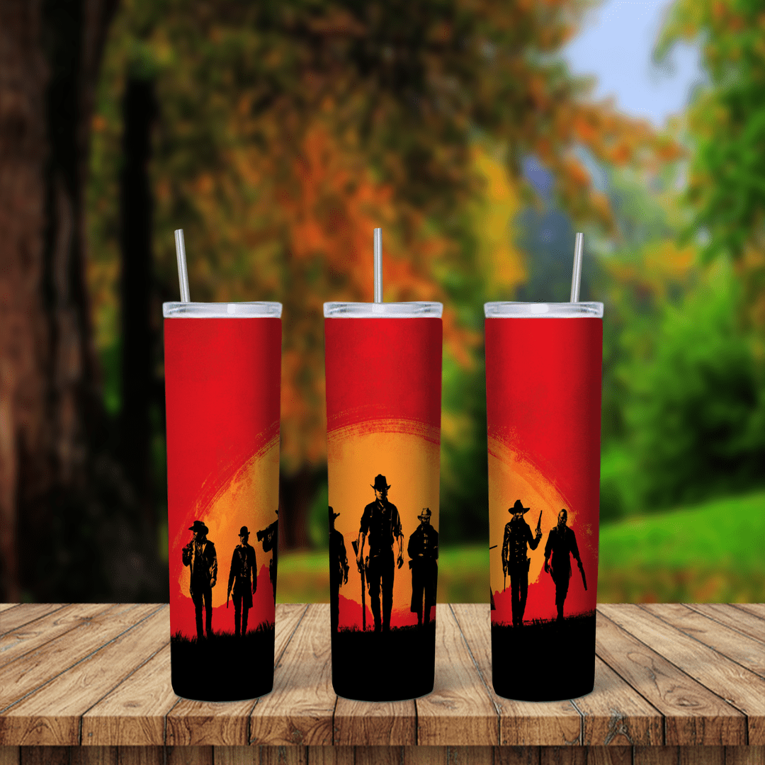 20 Oz Western Tumbler Cup Design