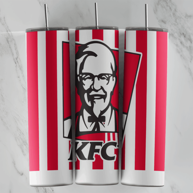 KFC 20 oz tumbler sublimation wrap