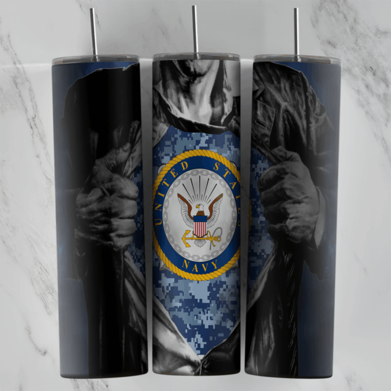 USA Navy 20 oz tumbler sublimation wrap
