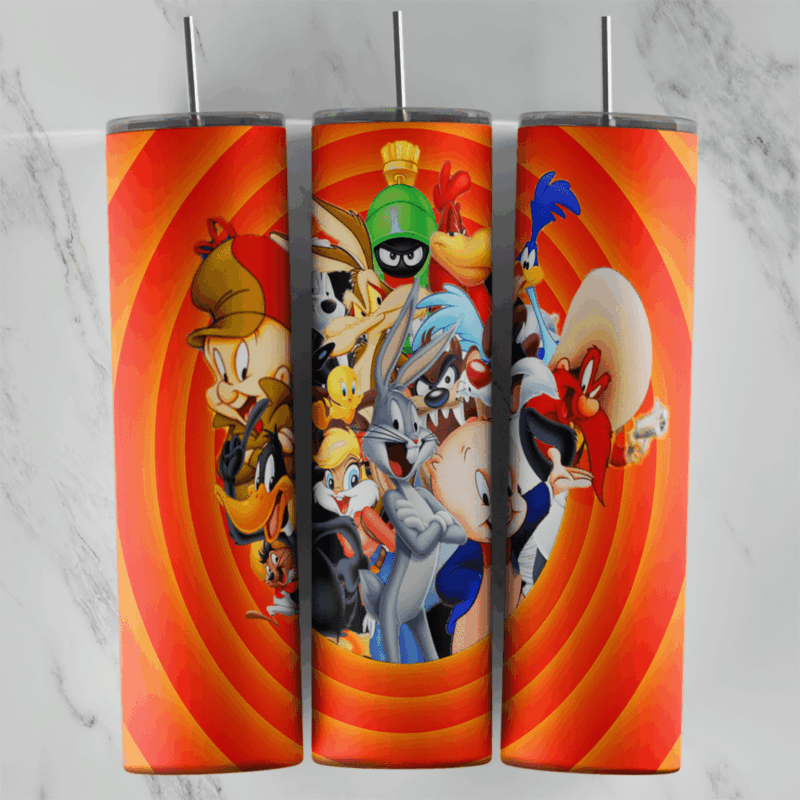 Looney Toones 20 oz tumbler sublimation wrap