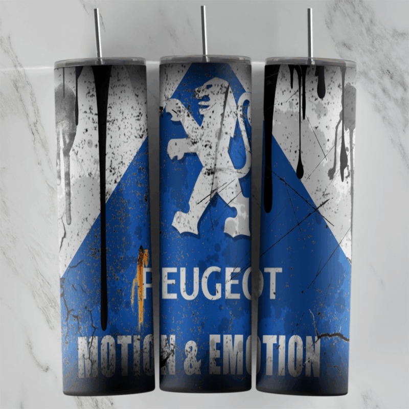 Peugeot 20 oz tumbler sublimation wrap