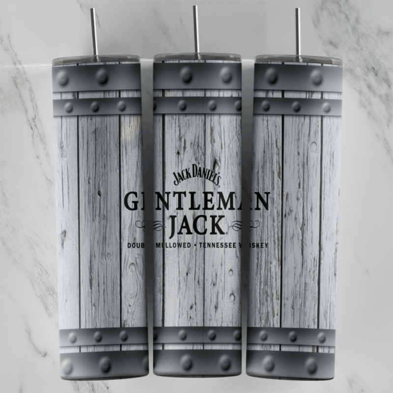 Gentlemen Jack 20 oz tumbler sublimation wrap