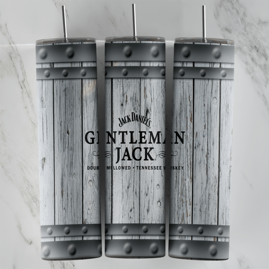 Gentlemen Jack 20 oz tumbler sublimation wrap