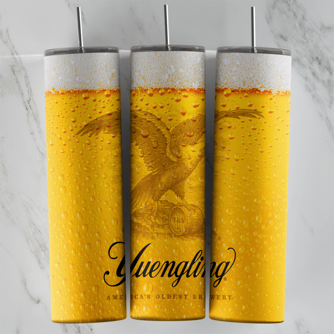 Yuengling Beer 20 oz tumbler sublimation wrap