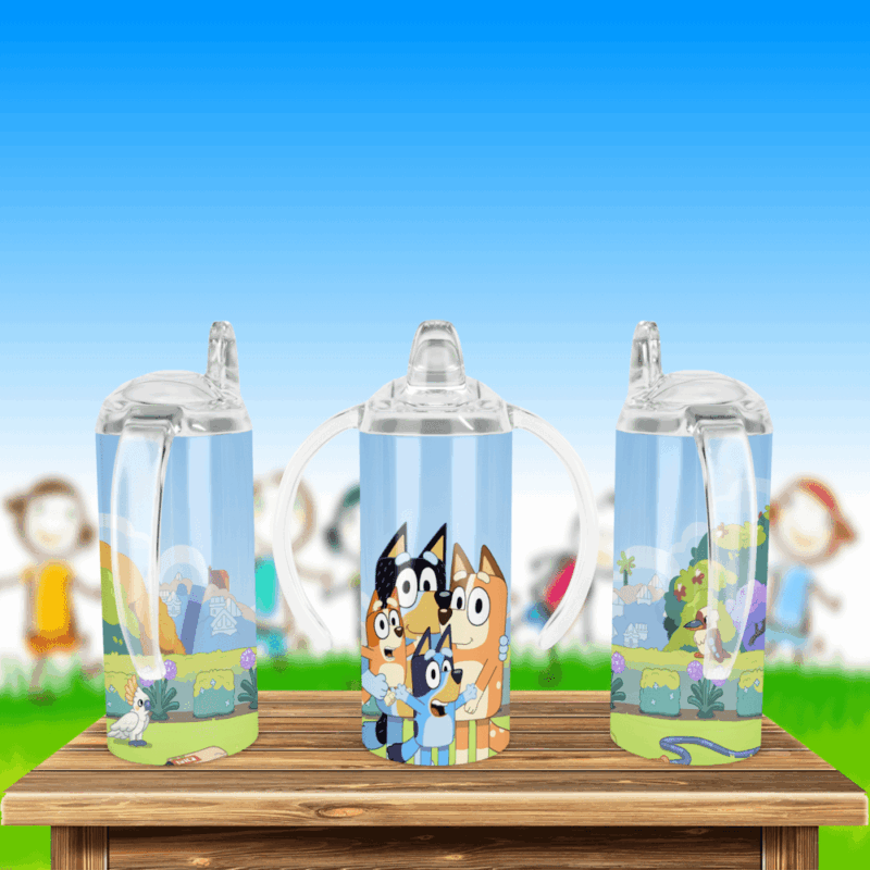 12oz Sippy Bluey Family Garden Kid Cup