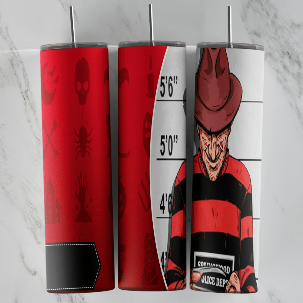 20 Oz Freddy Tumbler Cup Design