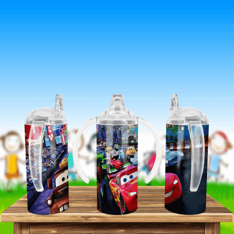 12oz Sippy Cars Mater and McQueen Collage Kid Cup