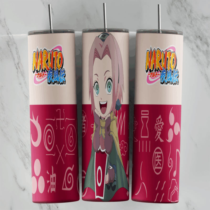 Sakura 20 oz tumbler sublimation wrap