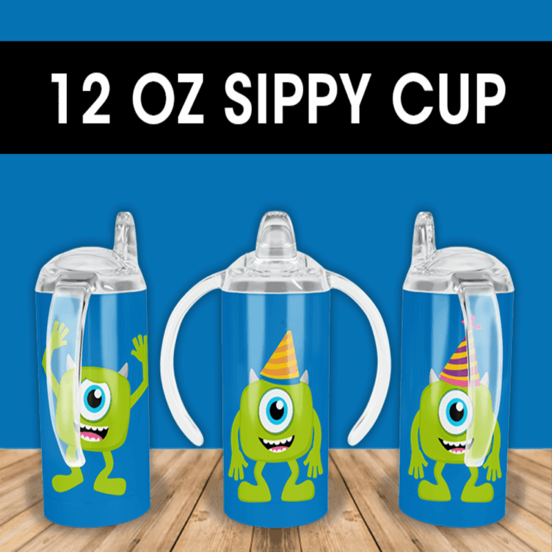 12oz Sippy Monster Inc Mike Wazowski Party Kid Cup