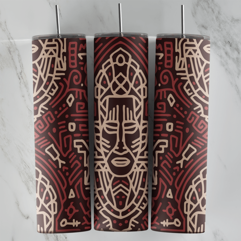20 Oz Tribal Tumbler Cup Design