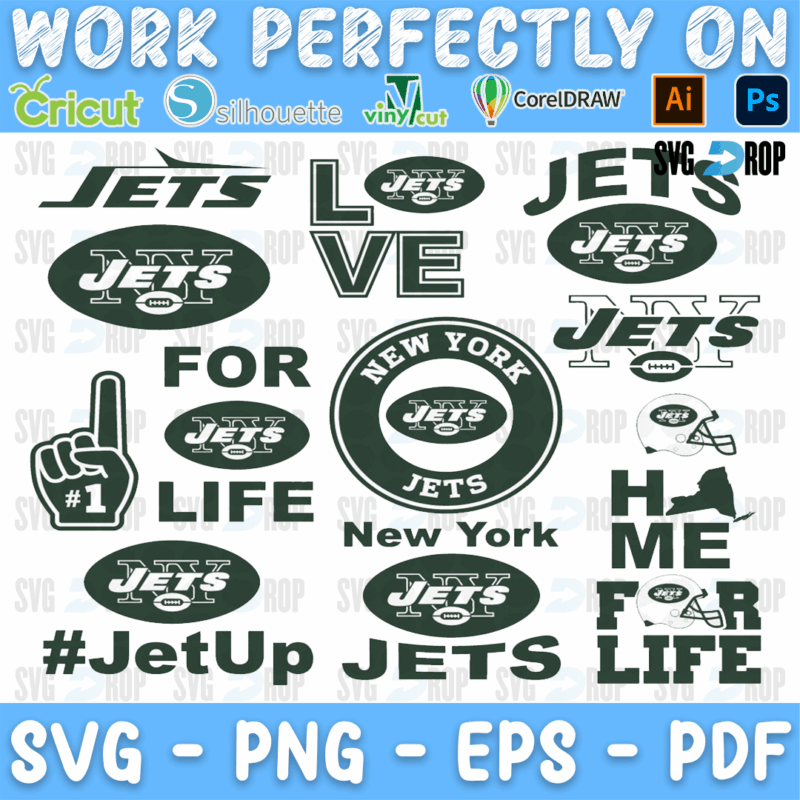 New York Jets Bundle SVG