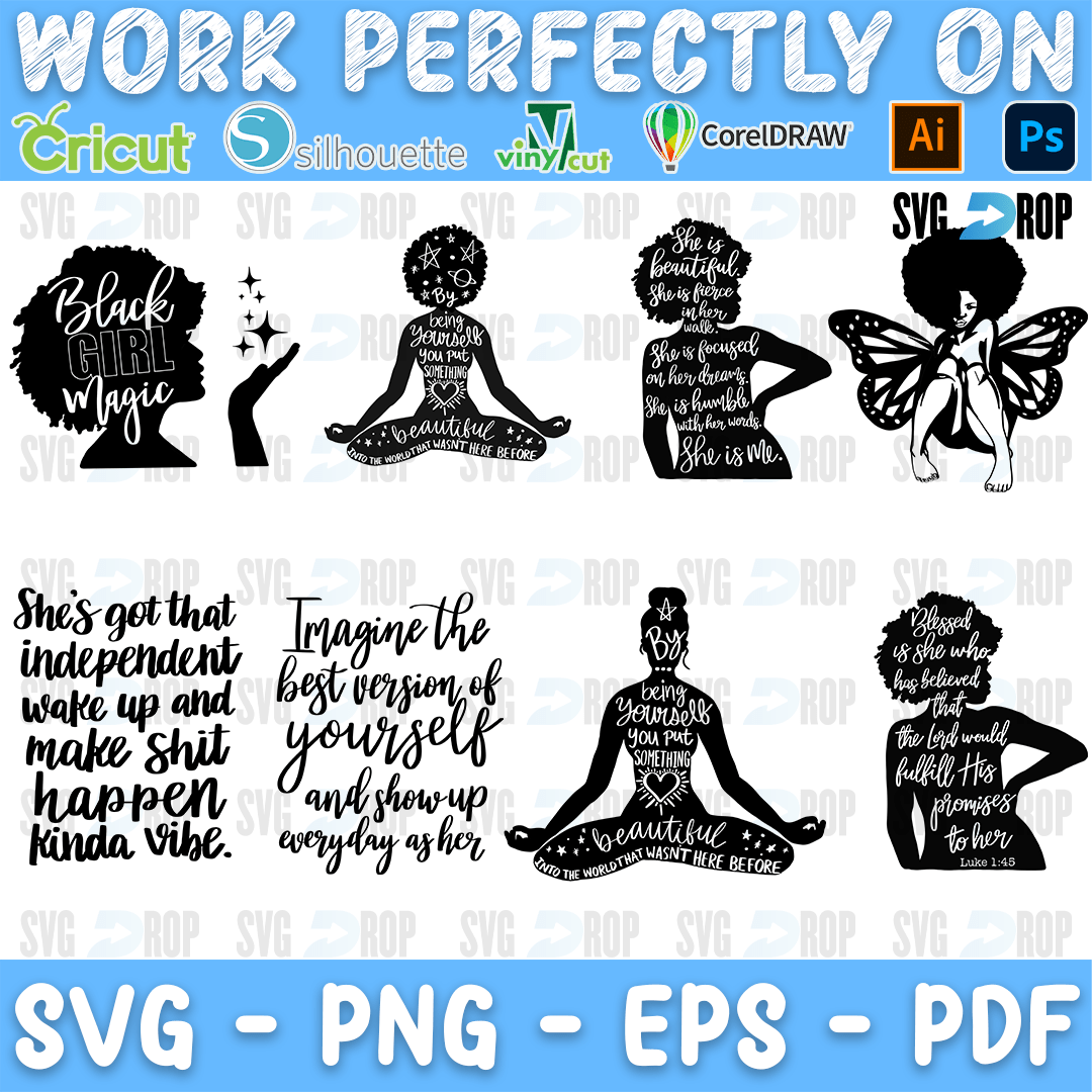 Black Woman Bundle SVG