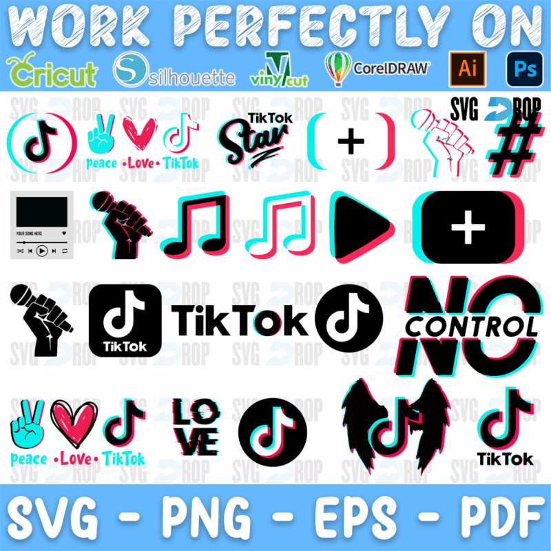 Tiktok Bundle SVG