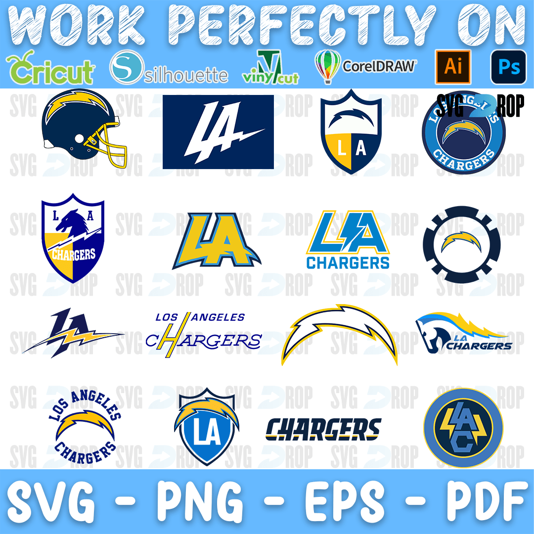 Los Angeles Chargers Bundle SVG