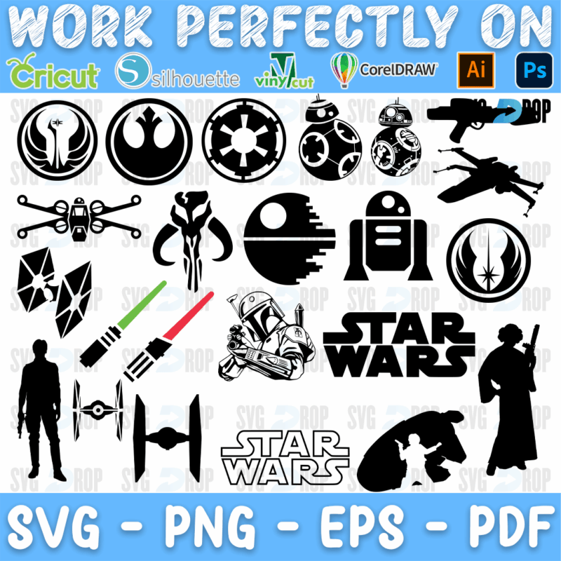 Baby Yoda Bundle SVG