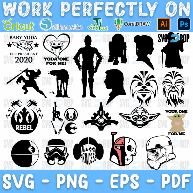 Baby Yoda Bundle SVG