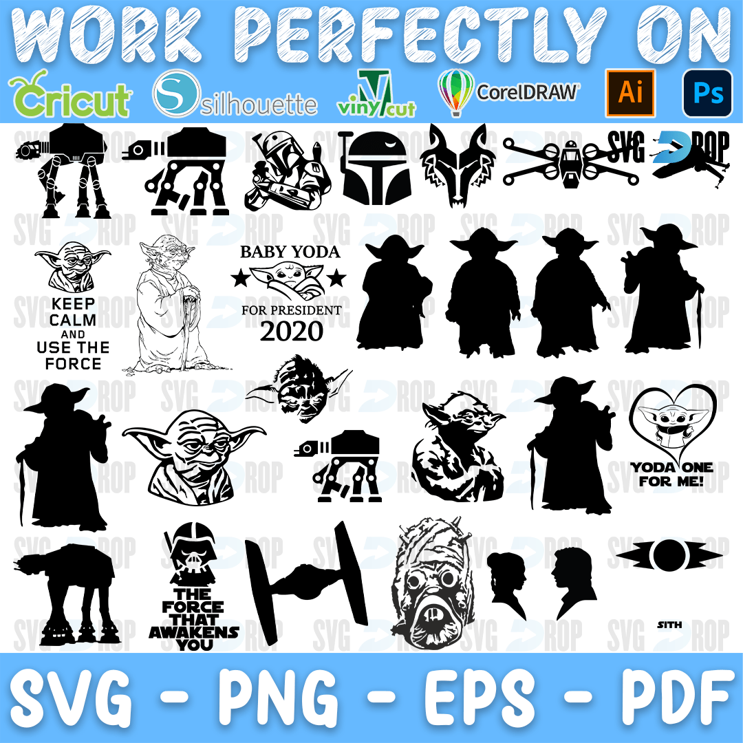 Baby Yoda Bundle SVG