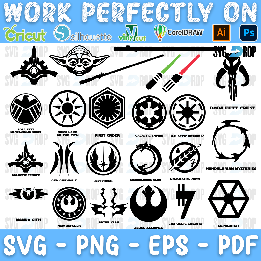 Baby Yoda Bundle SVG