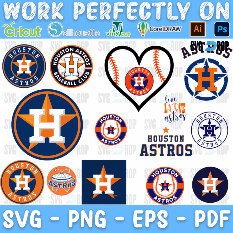 Houston Astros Bundle SVG